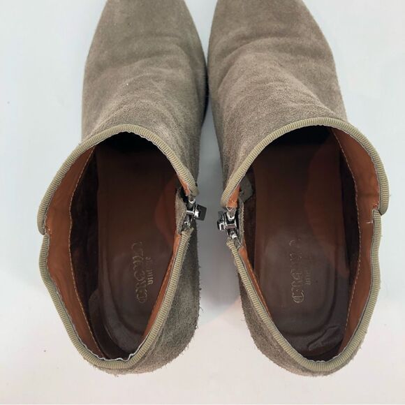 CROWN VINTAGE Tabitha Bootie Suede Leather Ankle‎ Zip Gray 9 - Picture 3 of 15